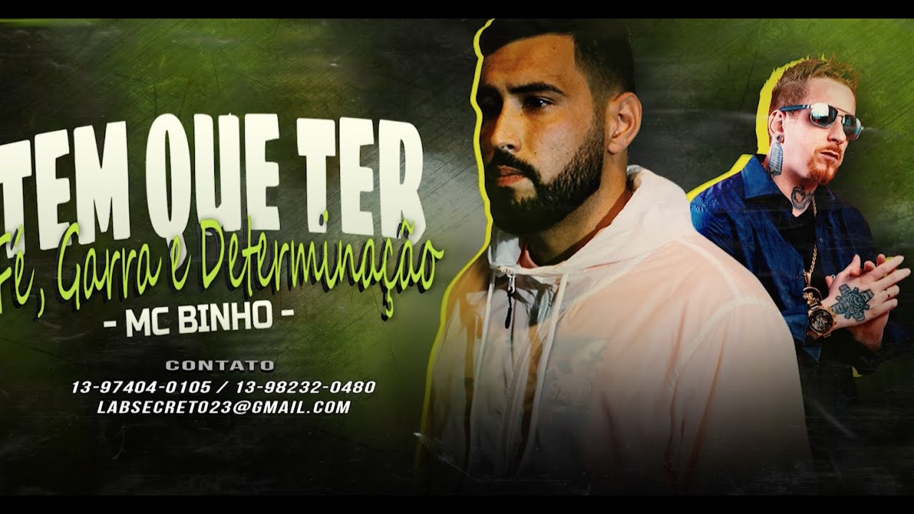 Mc Binho – Tem Que Ter Fé, Garra e Determinação [Web-Clipe Oficial] Prod. DJ Rhuivo.